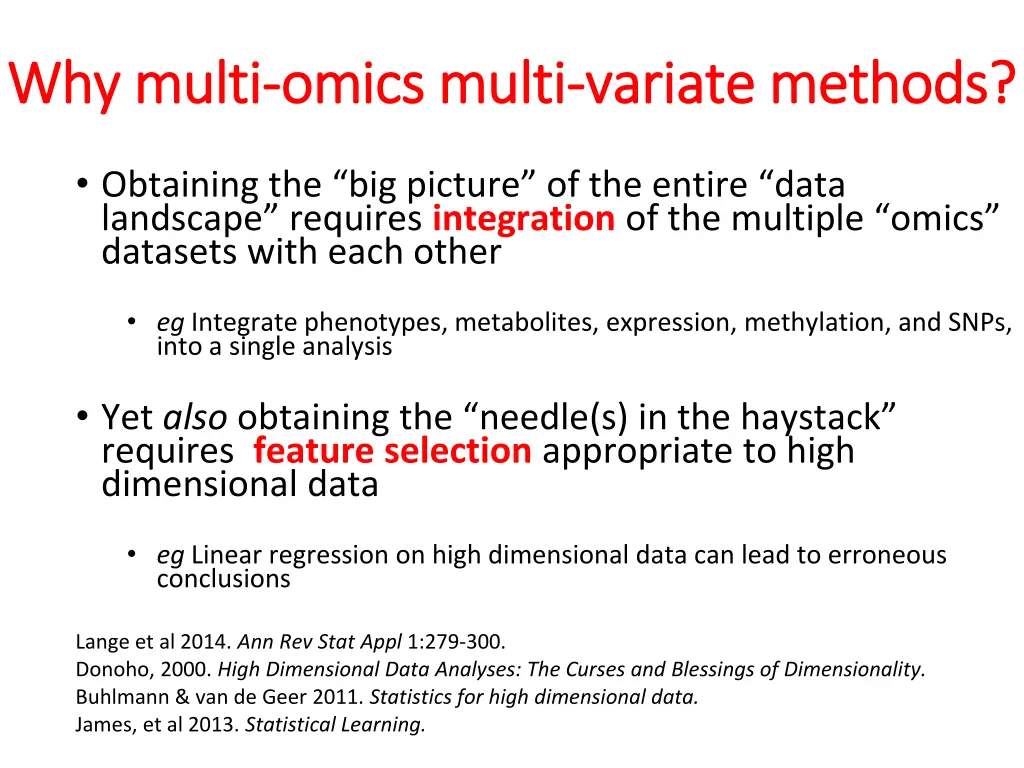 why multi why multi omics