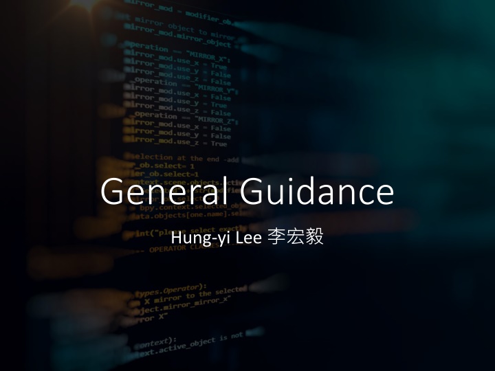 general guidance hung yi lee