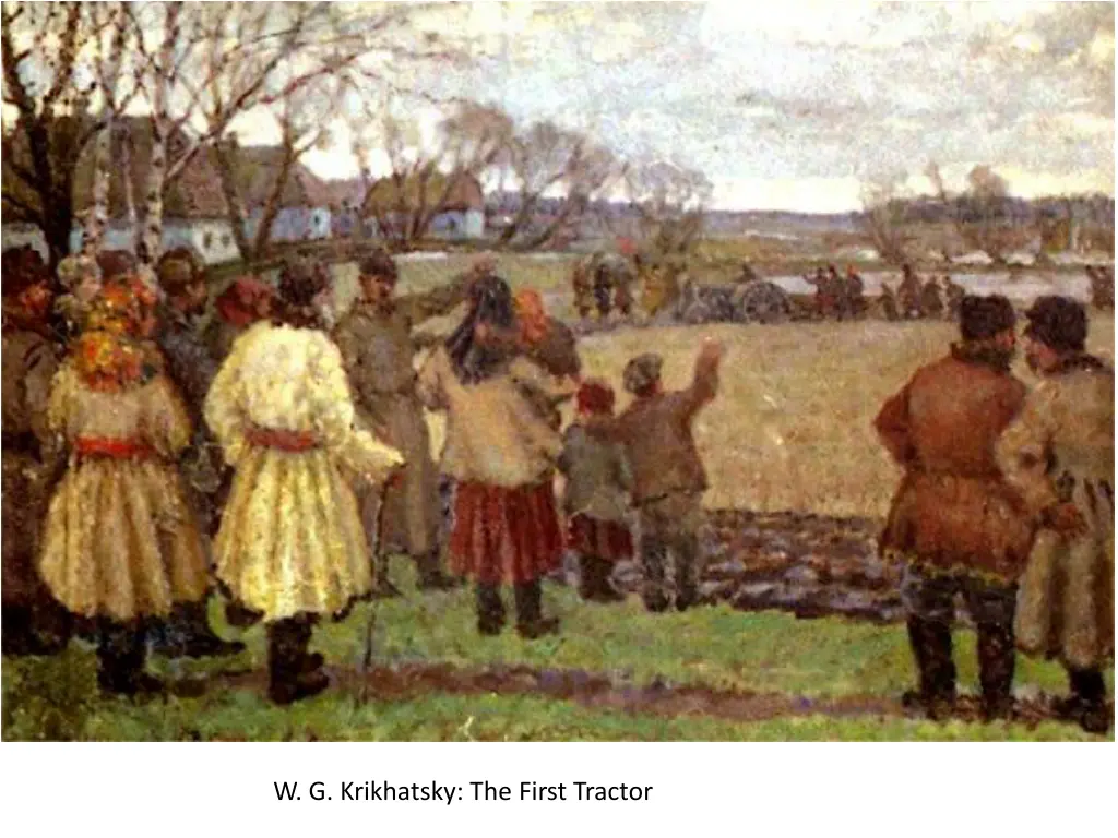 w g krikhatsky the first tractor