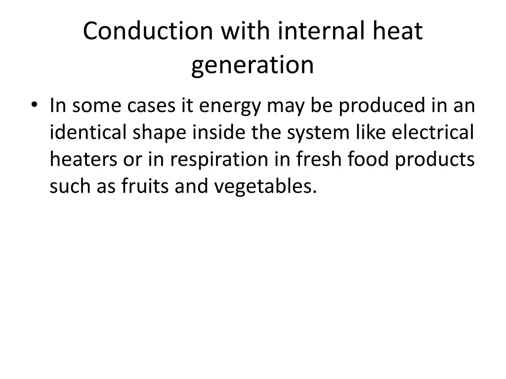 conduction with internal heat generation