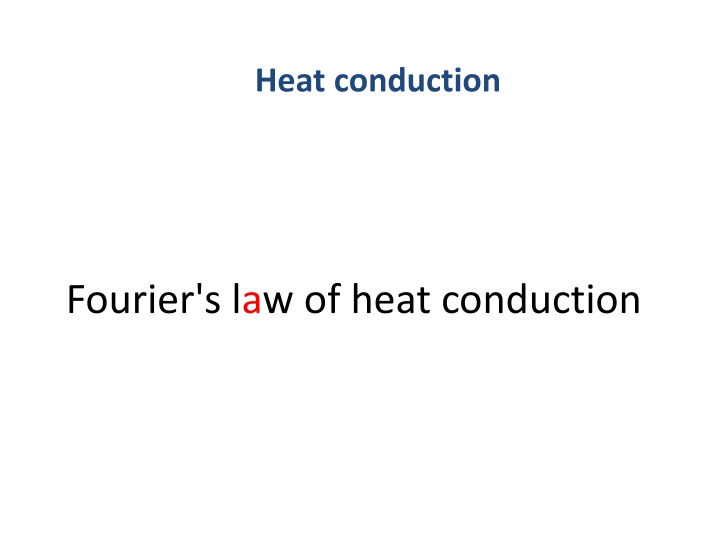 heat conduction