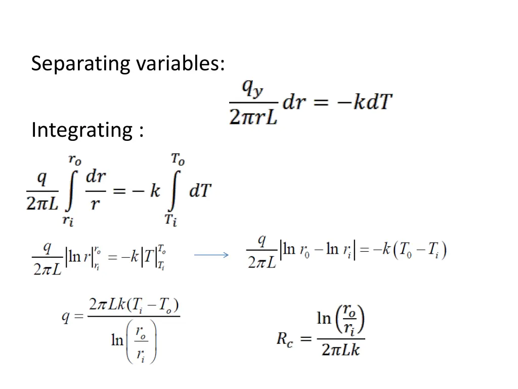 separating variables