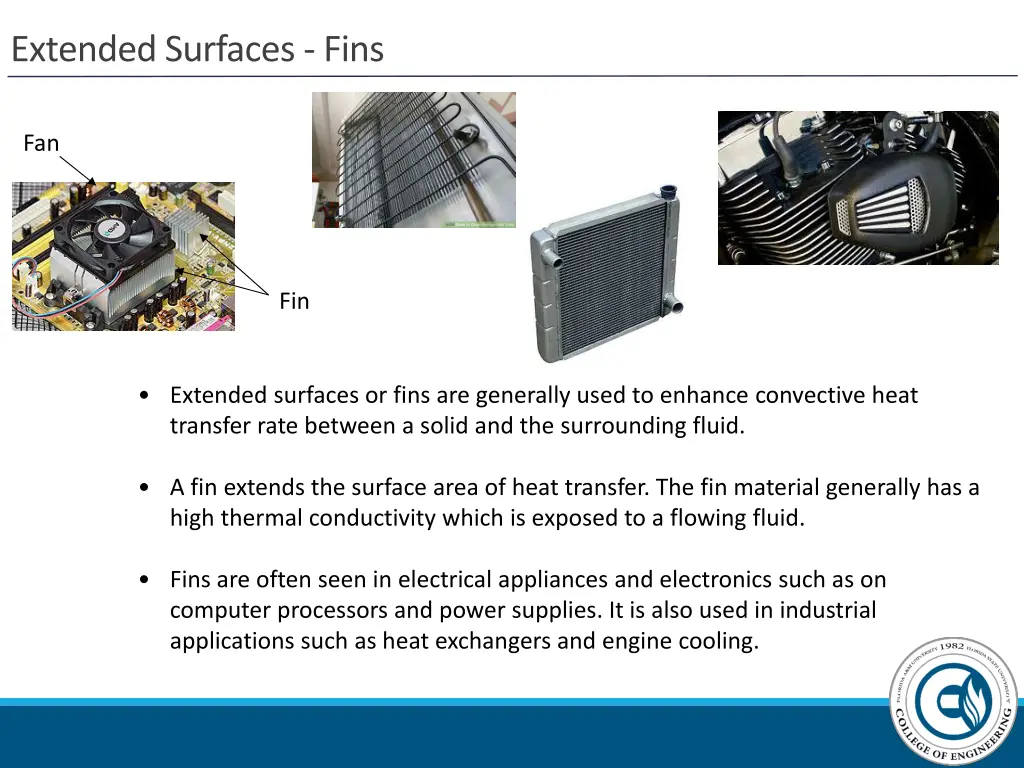 extended surfaces fins