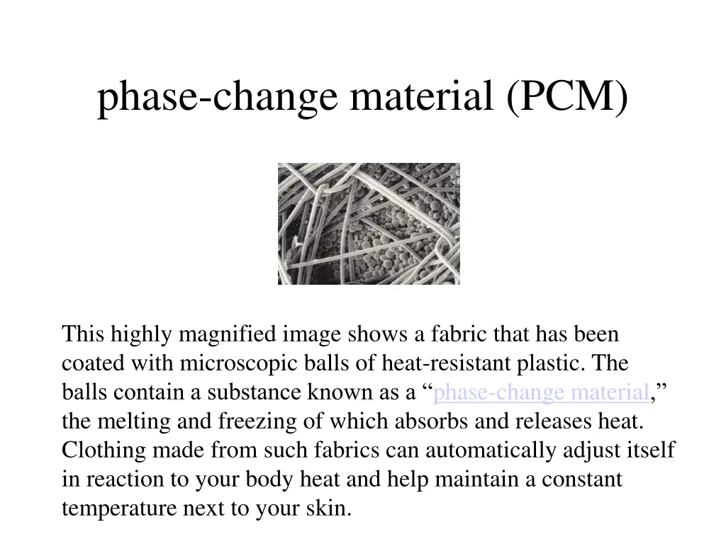 phase change material pcm