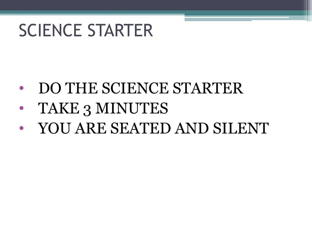 science starter