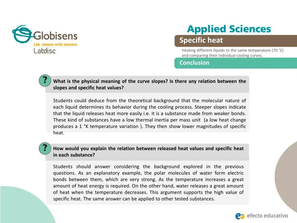 specific heat 18