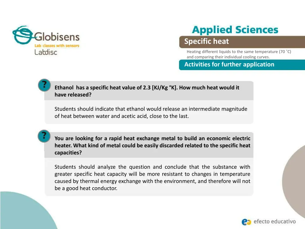 specific heat 19