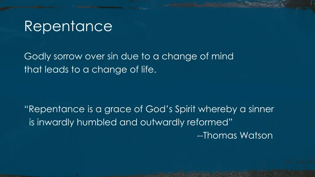 repentance