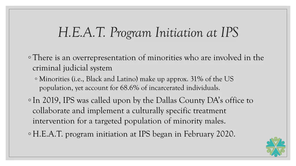 h e a t program initiation at ips