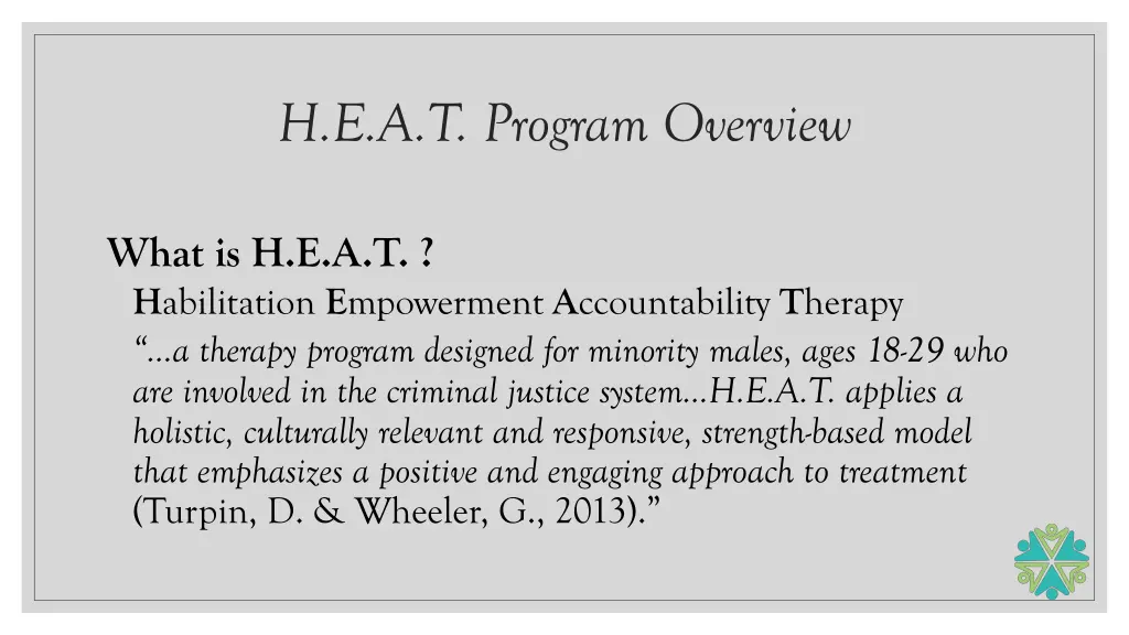 h e a t program overview