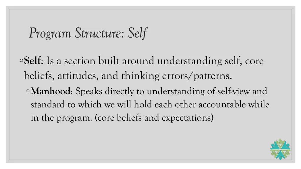 program structure self