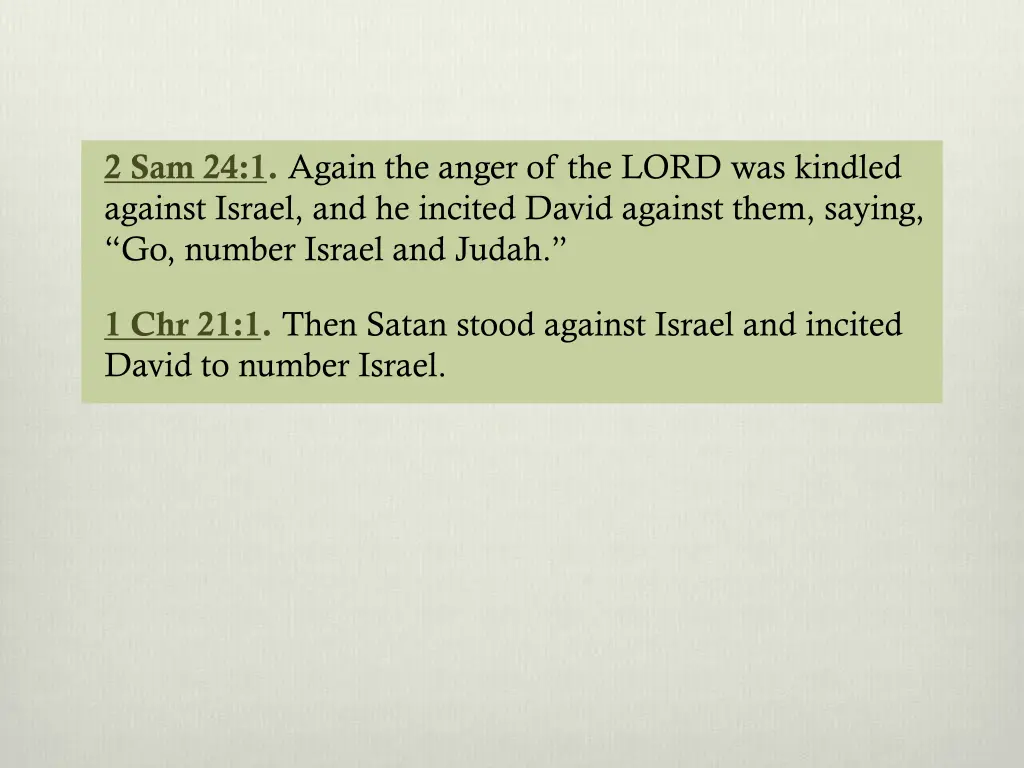 2 sam 24 1 again the anger of the lord