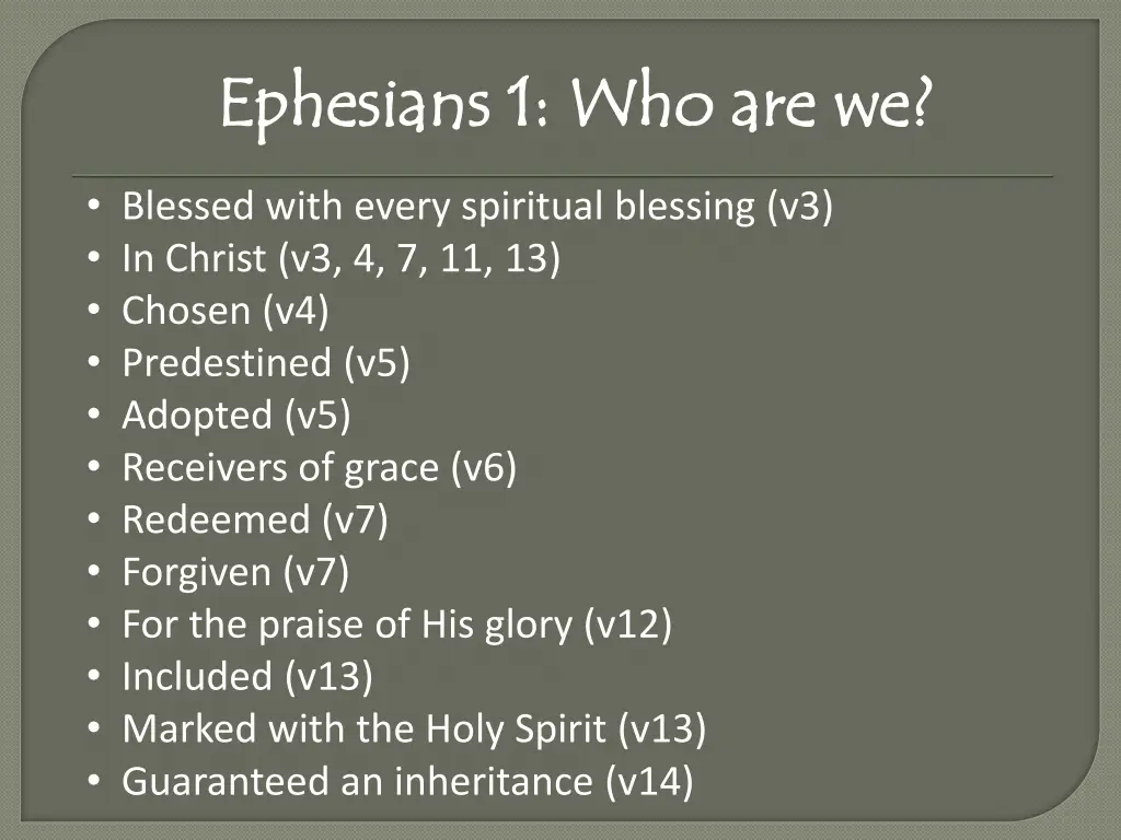 ephesians 1 who are we ephesians 1 who are we