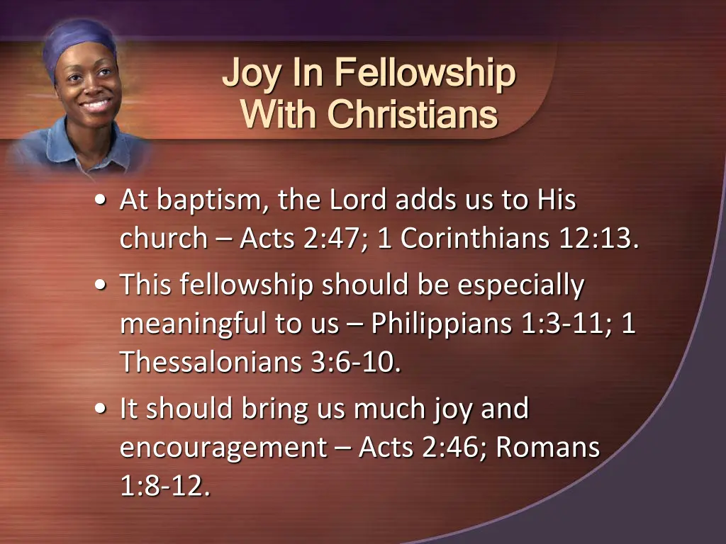 joy in fellowship joy in fellowship with