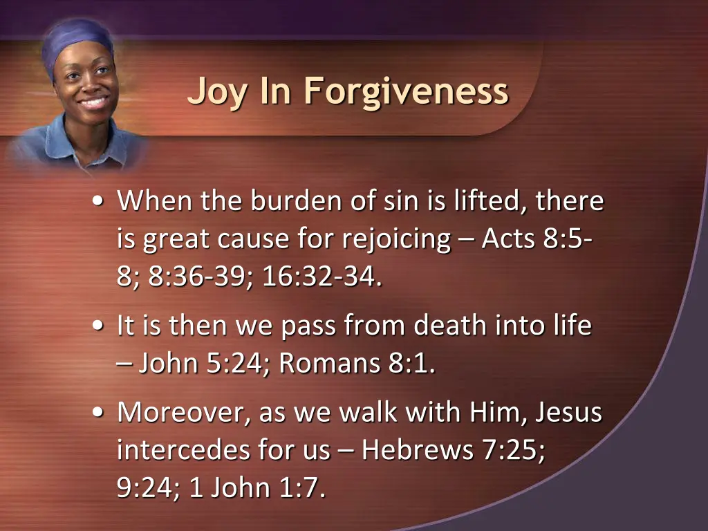 joy in forgiveness