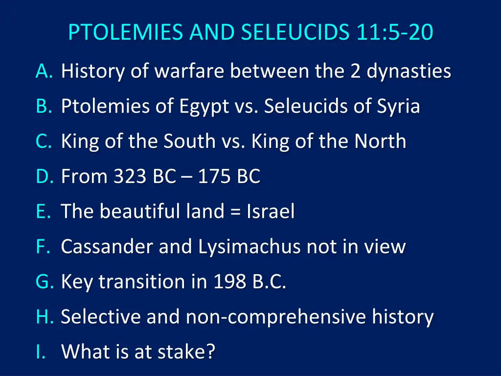 ptolemies and seleucids 11 5 20