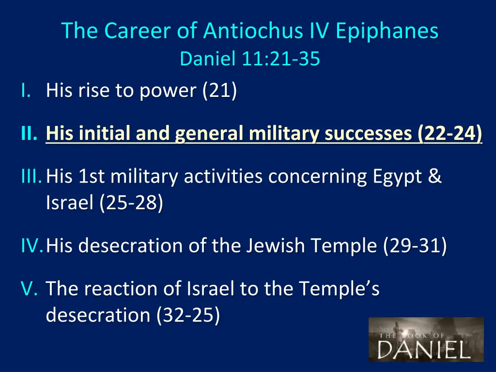 the career of antiochus iv epiphanes daniel 2