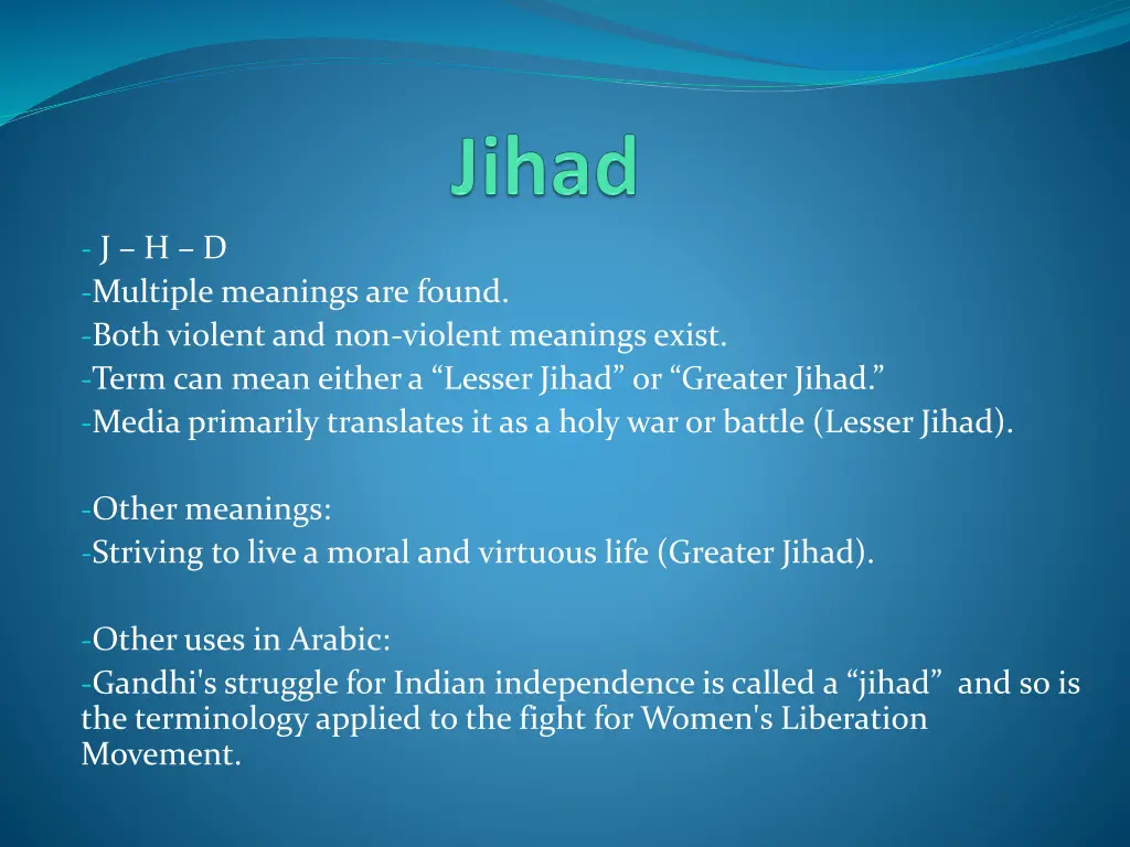 j h d multiple meanings are found both violent