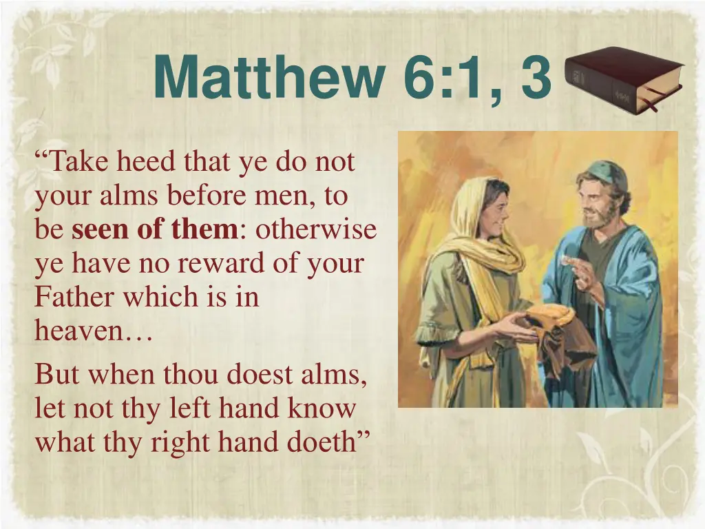 matthew 6 1 3