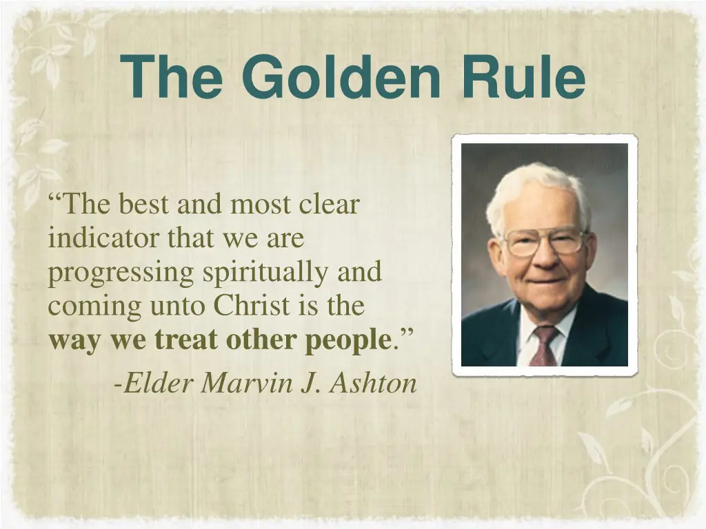 the golden rule 1