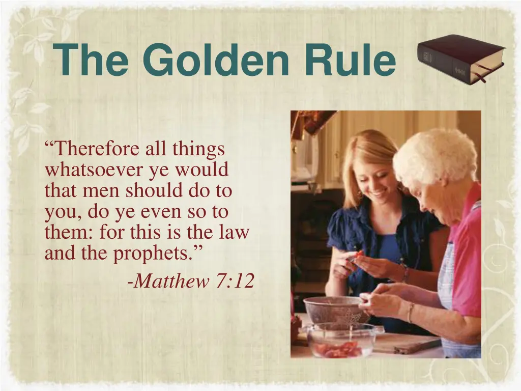 the golden rule