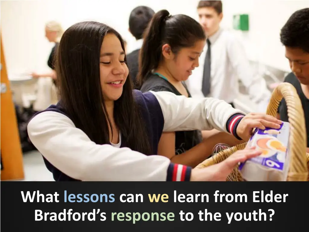 what lessons can we learn from elder bradford