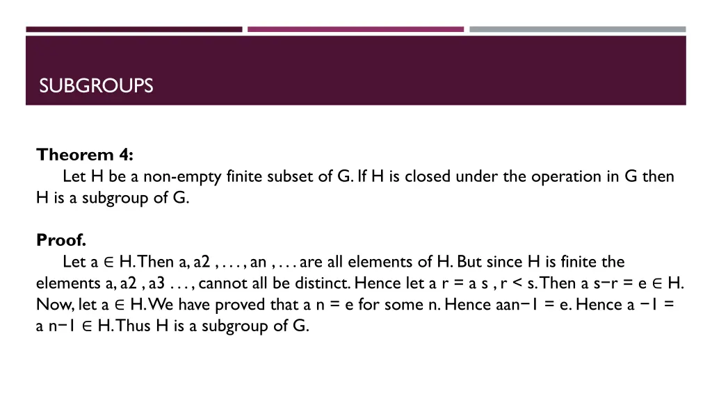 subgroups 5