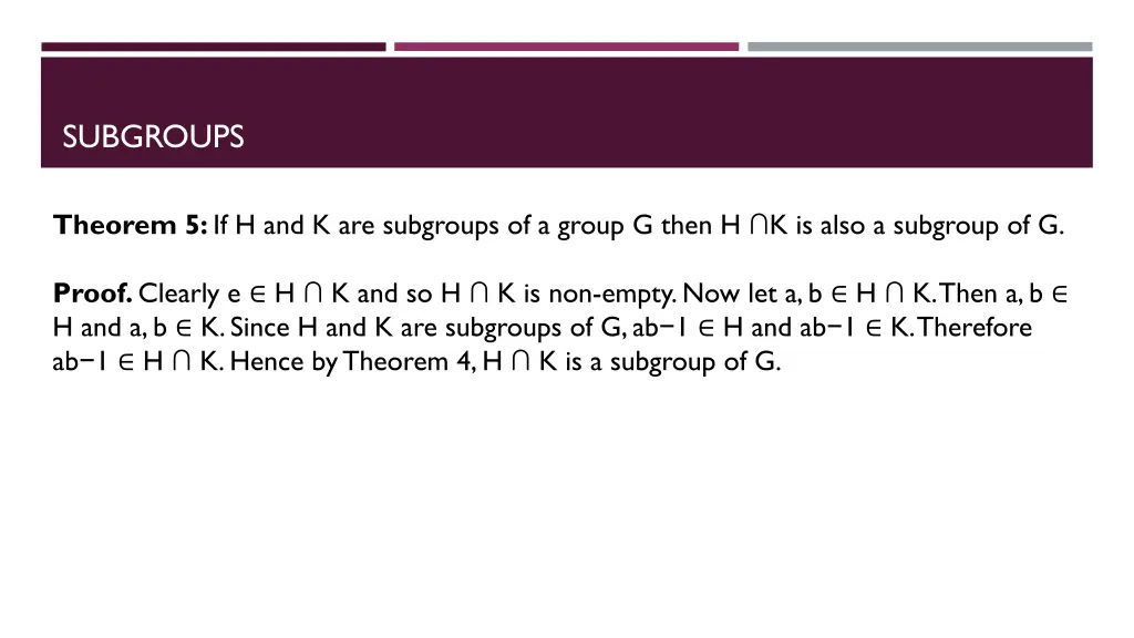 subgroups 6