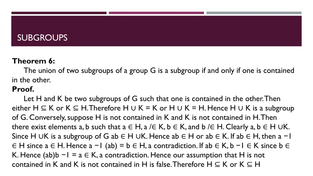 subgroups 7