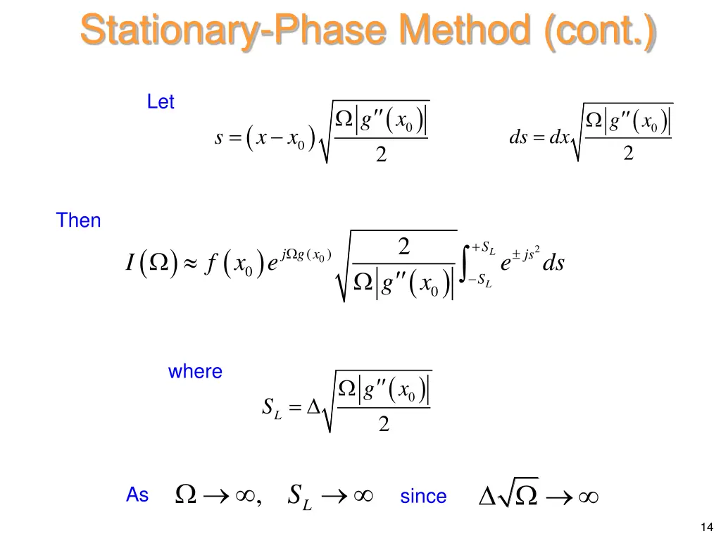 stationary phase method cont 6