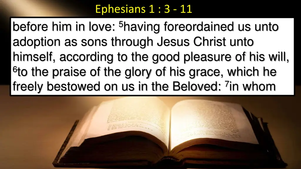 ephesians 1 3 11 1