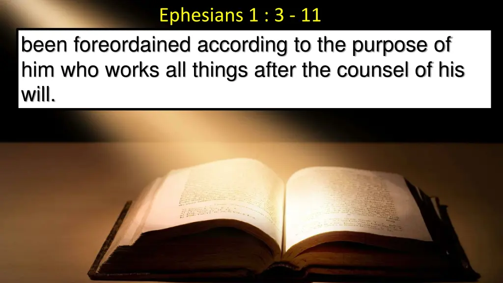 ephesians 1 3 11 10