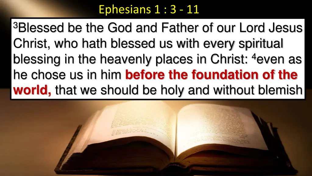 ephesians 1 3 11 5