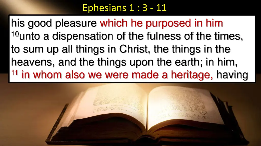 ephesians 1 3 11 9