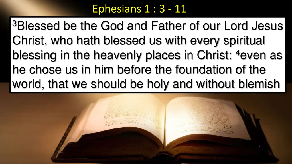 ephesians 1 3 11