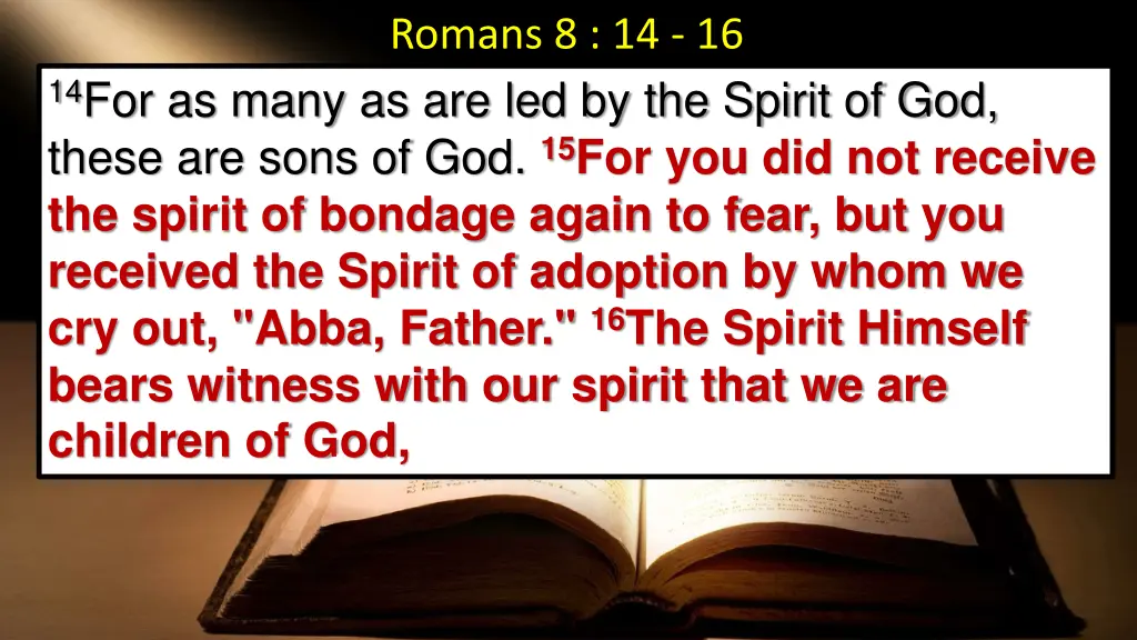 romans 8 14 16