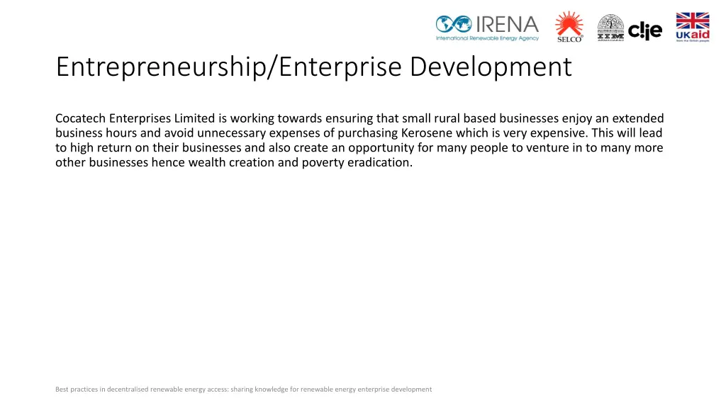 entrepreneurship enterprise development