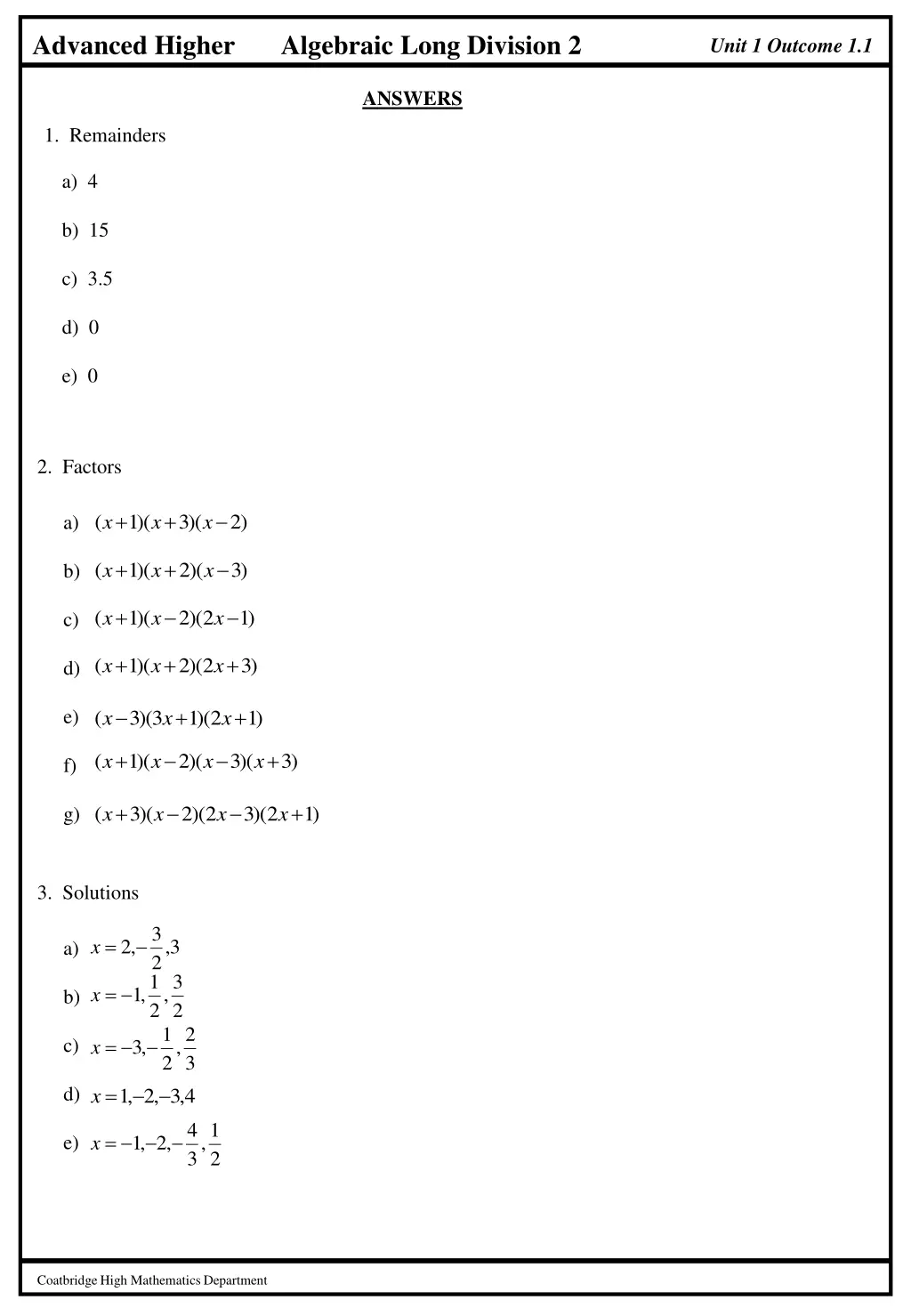 advanced higher 3