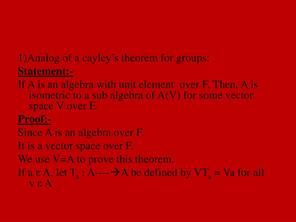 1 analog of a cayley s theorem for groups