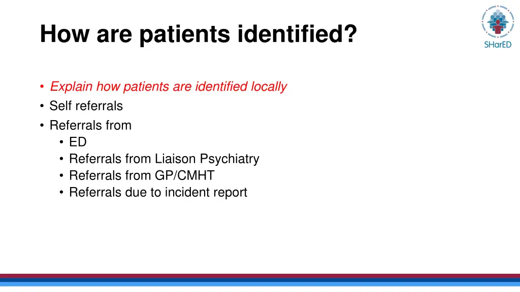 how are patients identified