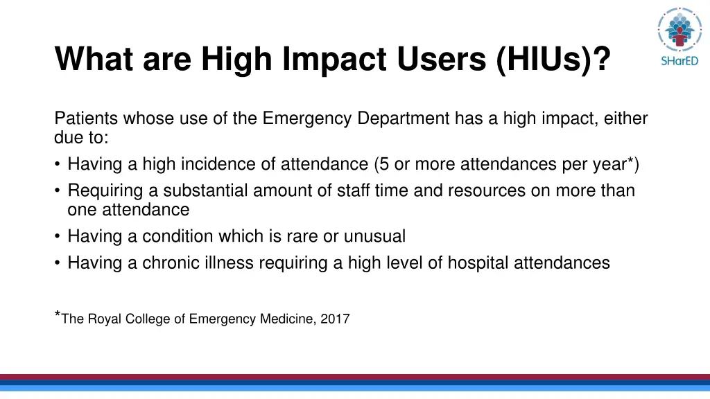 what are high impact users hius