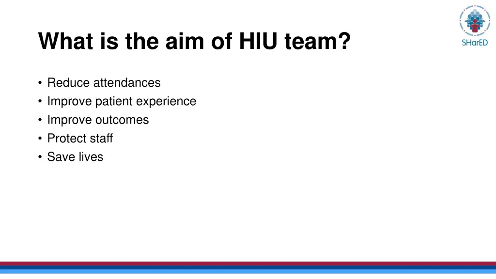 what is the aim of hiu team