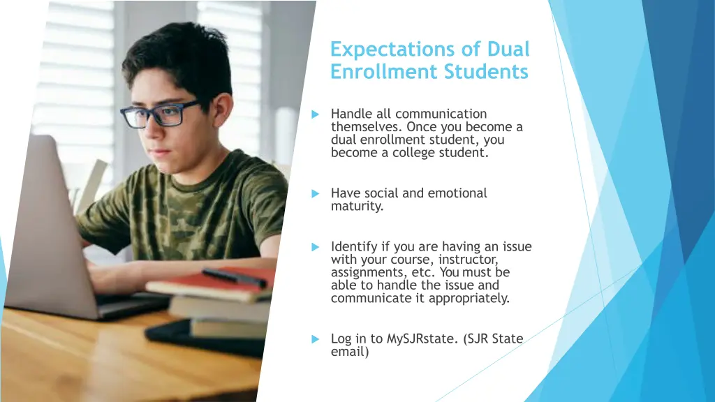 expectations of dual enrollment students