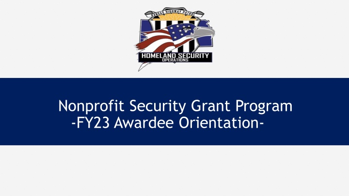 nonprofit security grant program fy23 awardee