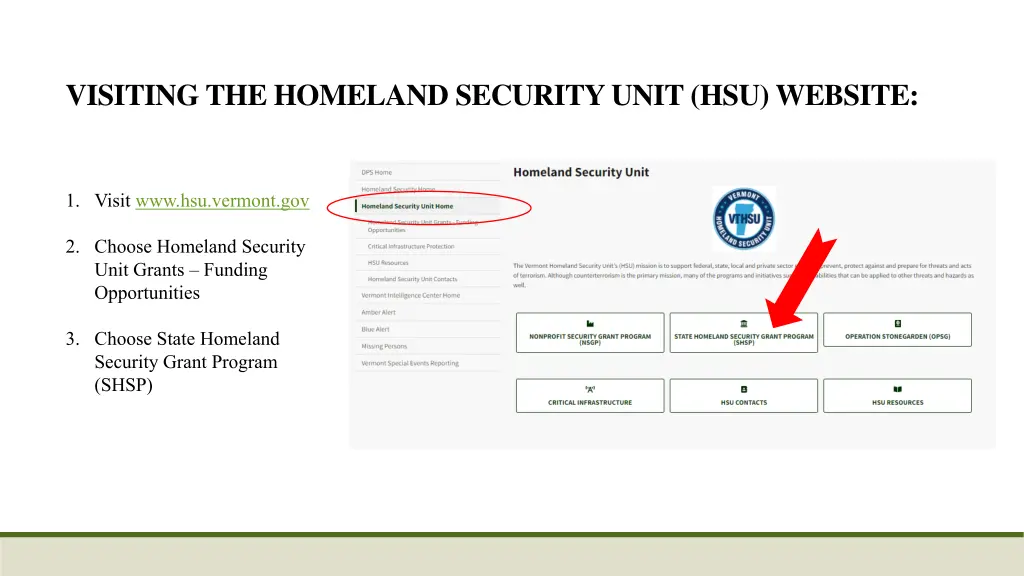 visiting the homeland security unit hsu website