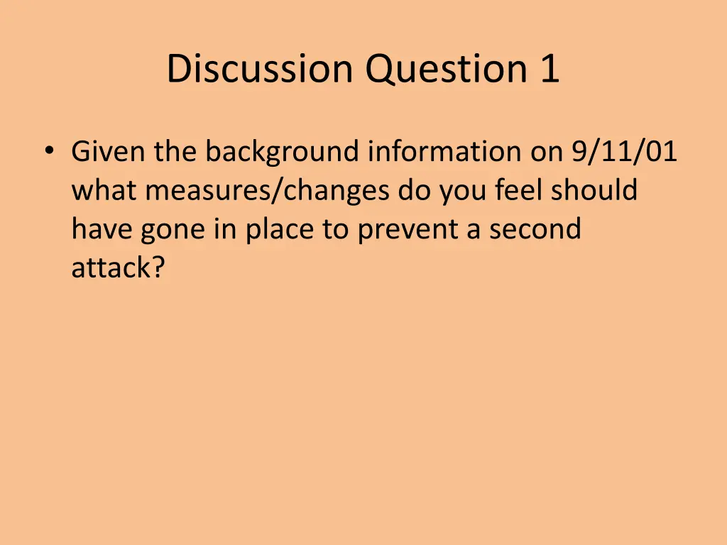 discussion question 1