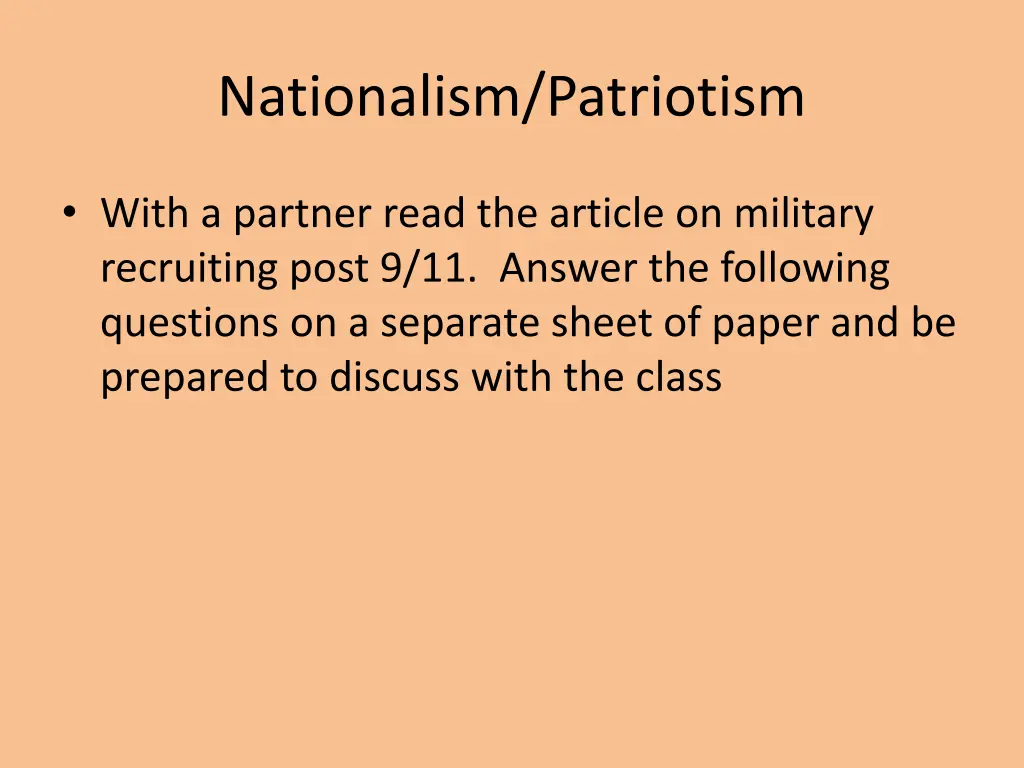 nationalism patriotism