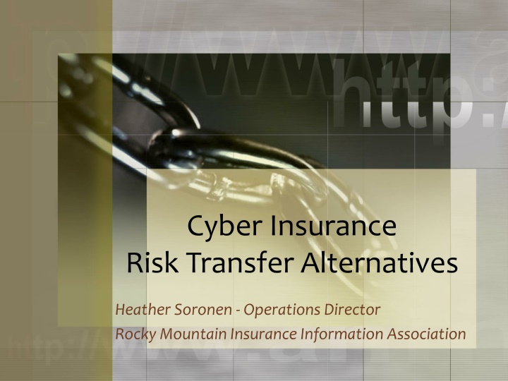 cyber insurance risk transfer alternatives