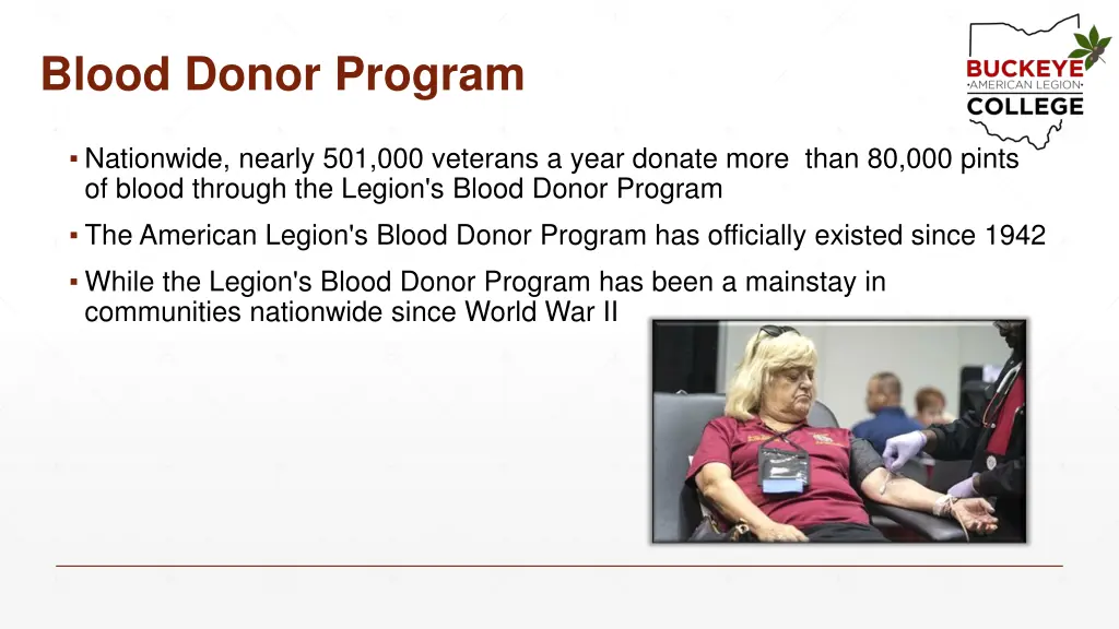 blood donor program