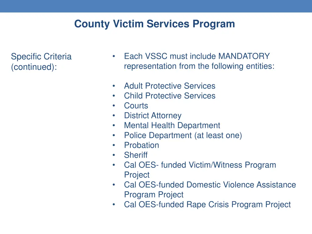 county victim services program p or as a stand 3